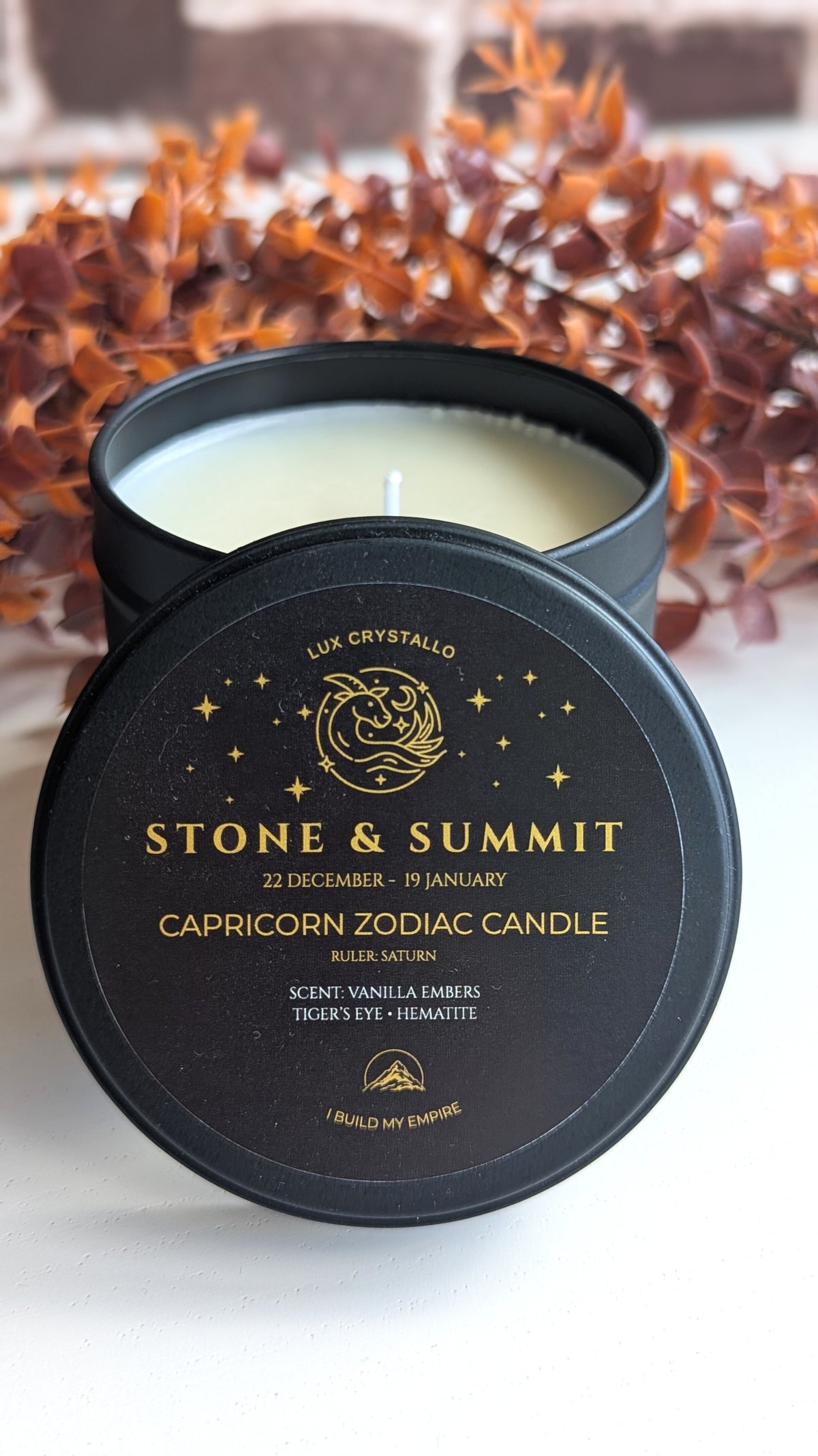 Capricorn candle — Stone & Summit