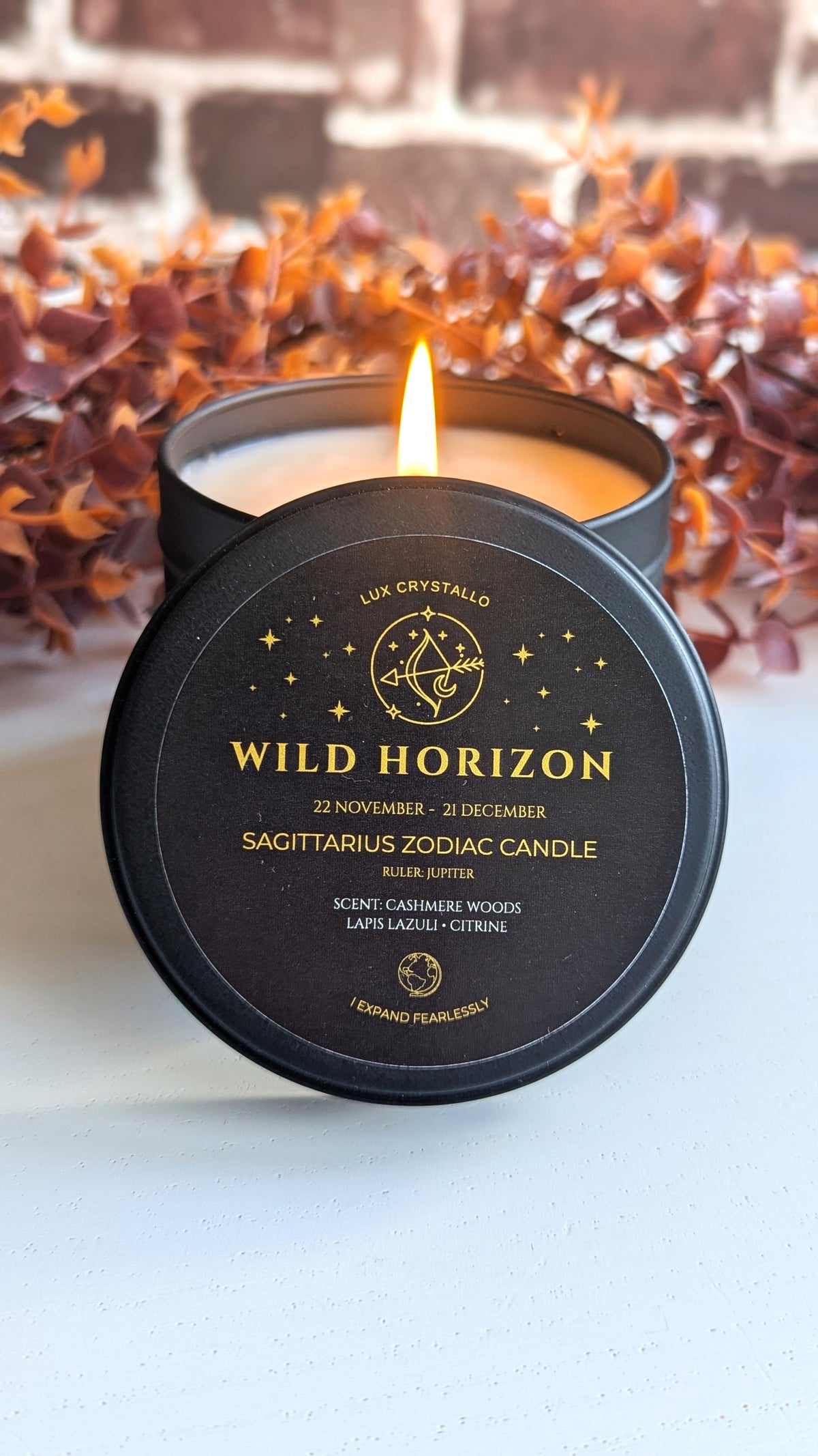 Sagittarius candle — Wild Horizon