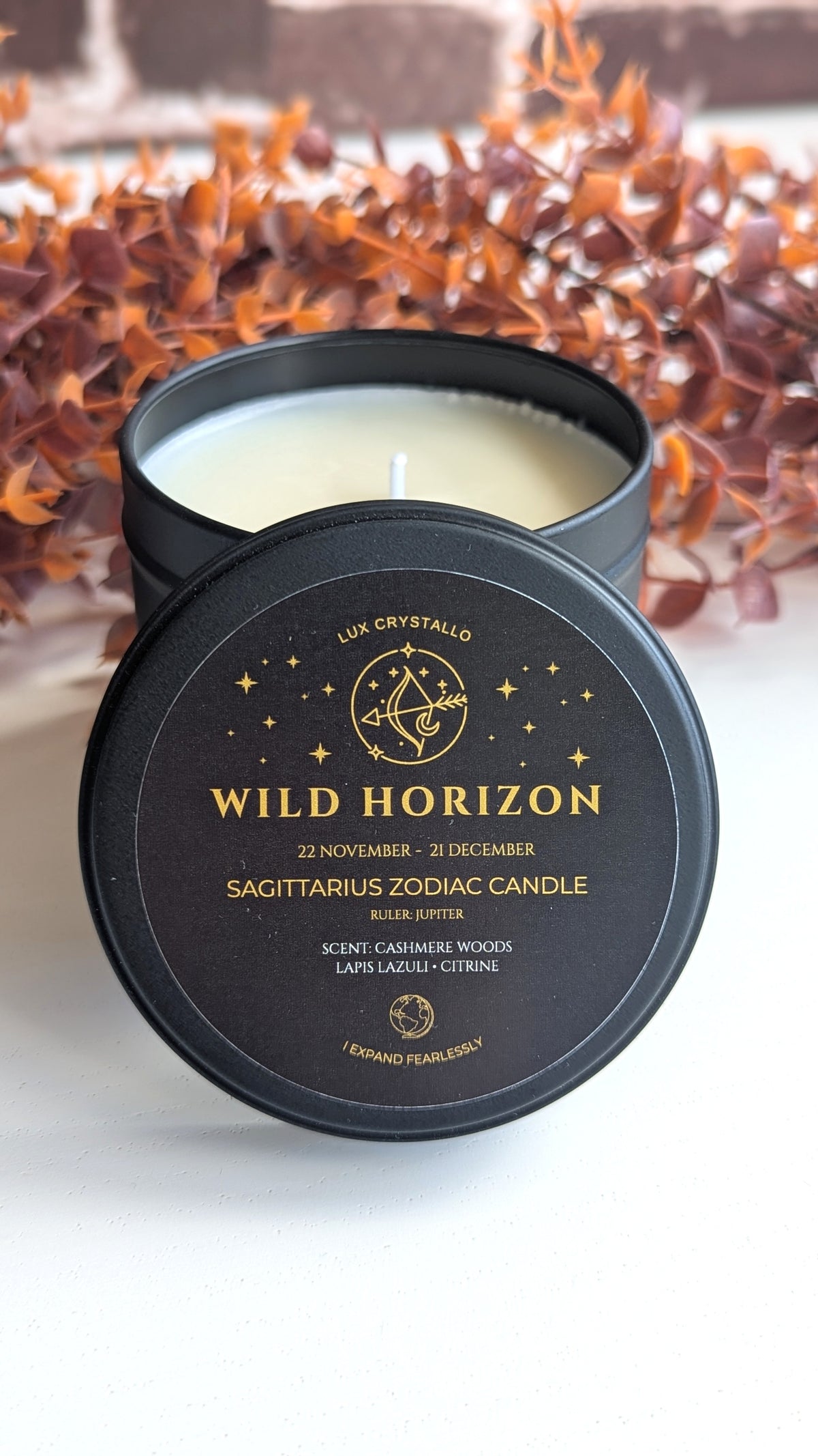 Sagittarius candle — Wild Horizon