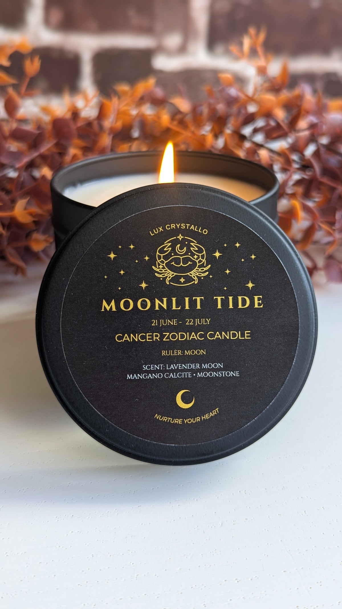 Cancer candle — Moonlit Tide
