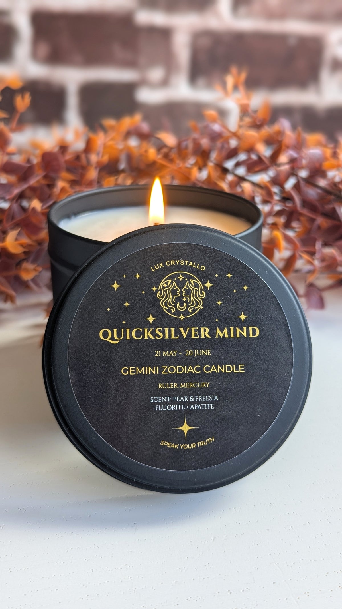 Gemini candle — Quicksilver Mind