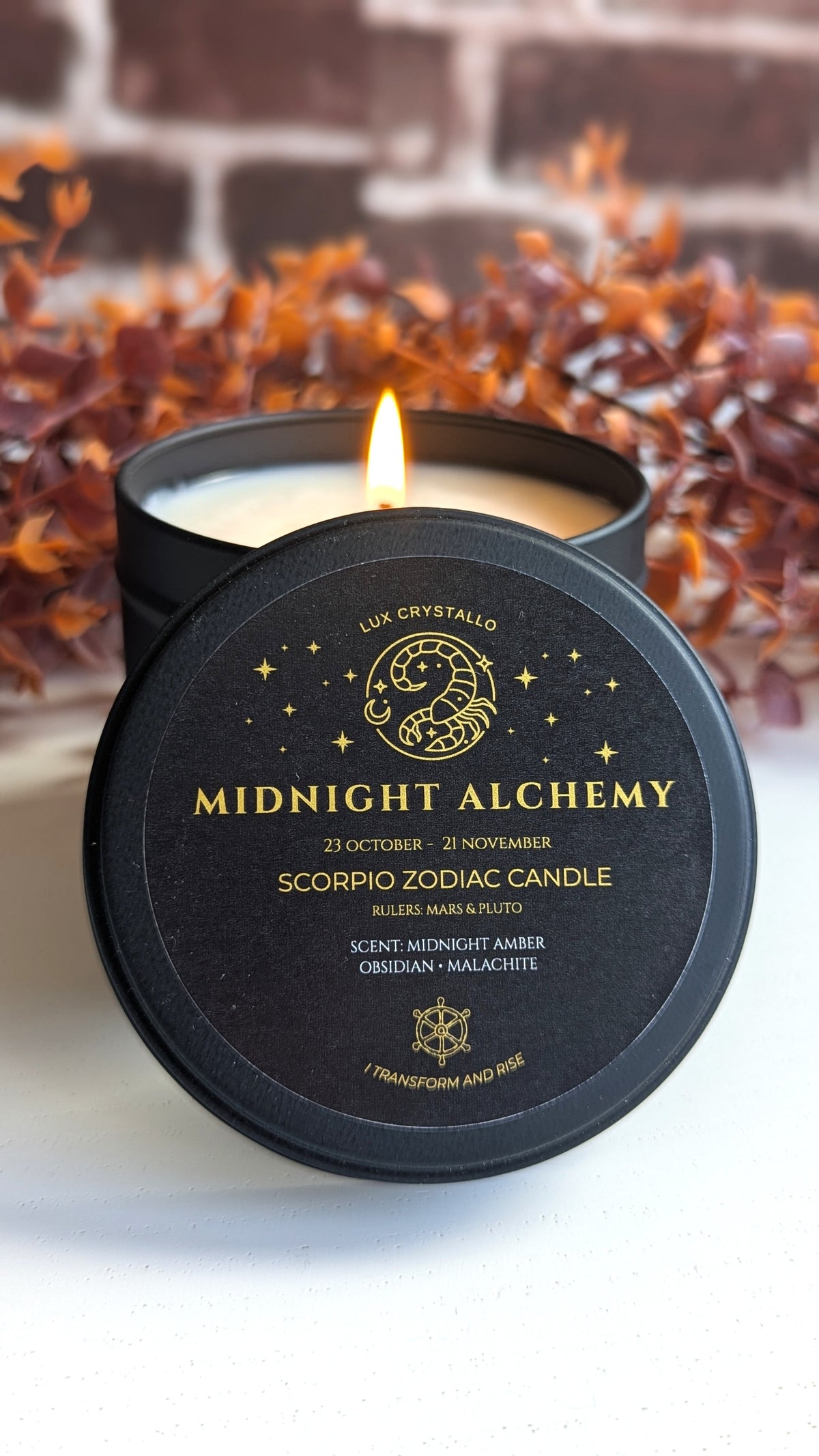 Scorpio candle — Midnight Alchemy