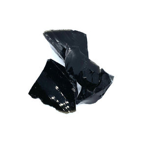 Black Obsidian Rough Stones Small (Includes 3 stones per order)