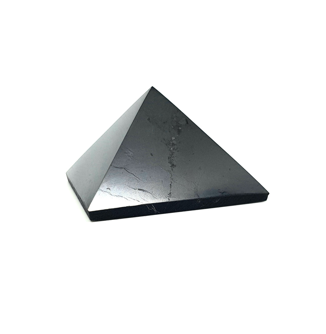 Unpolished Shungite EMF Protection Pyramid