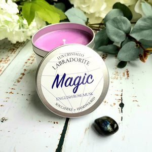 Magic Candle - Labradorite Crystal Soy Candle