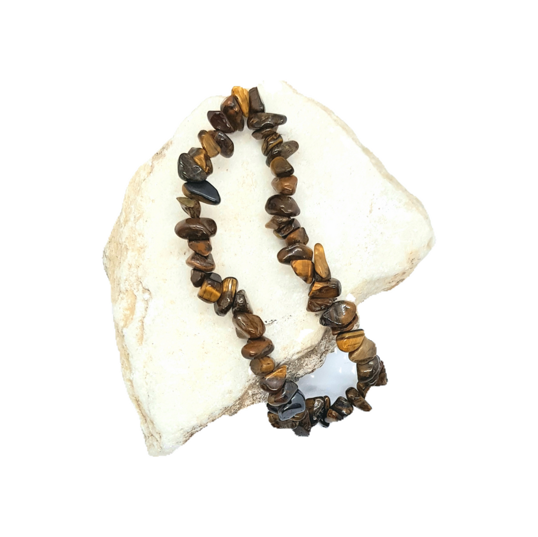 Tiger's Eye Chip Bracelet