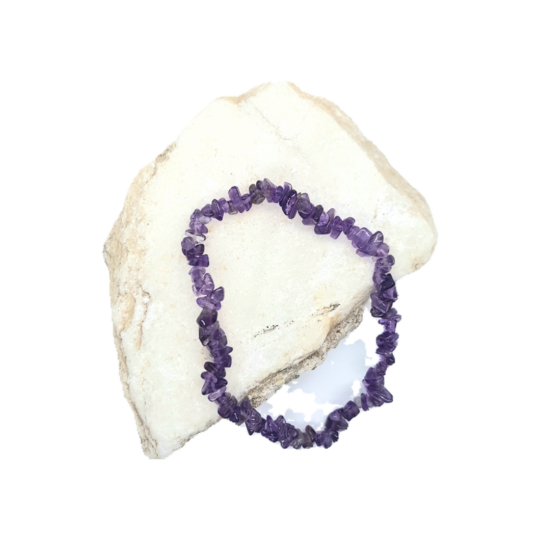 Amethyst Chip Bracelet