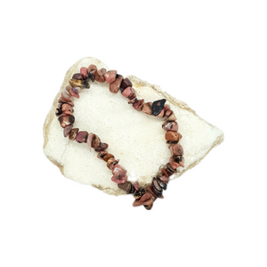 Rhodonite Chip Bracelet