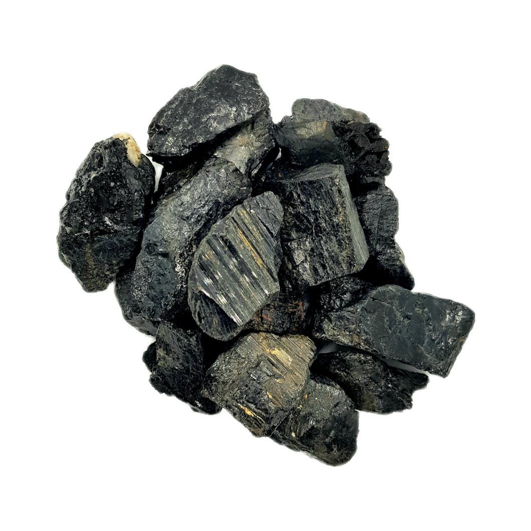 Black Tourmaline Rough Stones Medium
