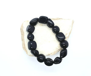 Black Obsidian Chunky Protection Bracelet