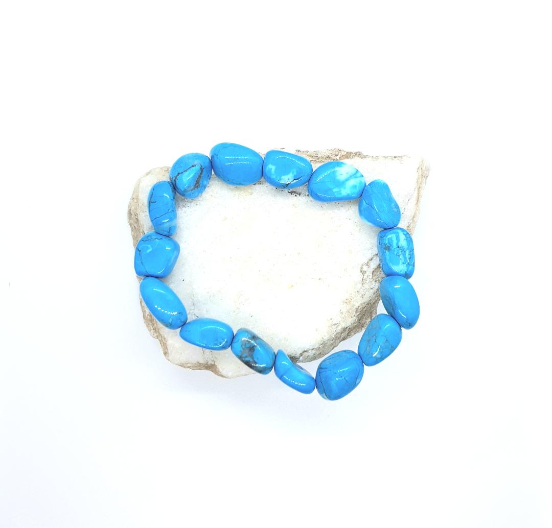 Blue Howlite Chunky Calm Bracelet