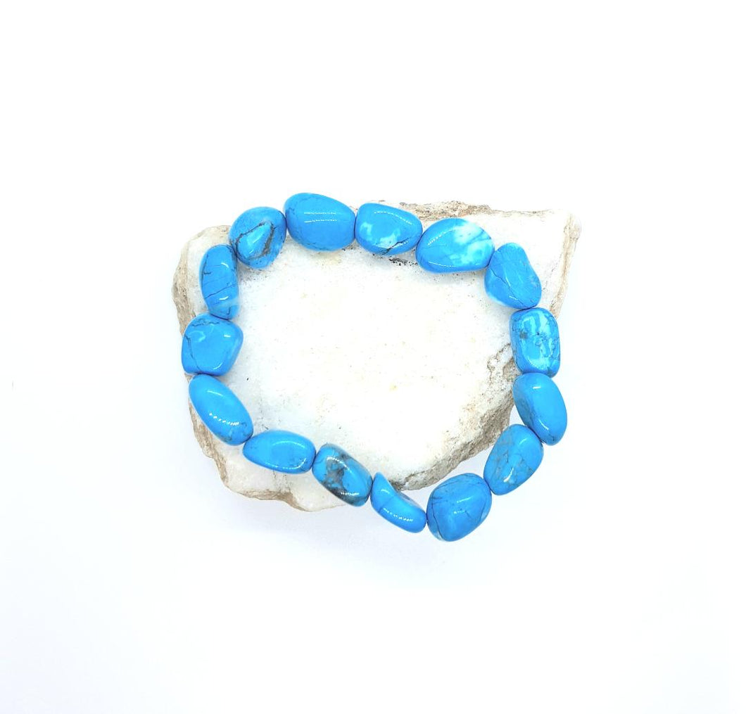 Blue Howlite Chunky Calm Bracelet